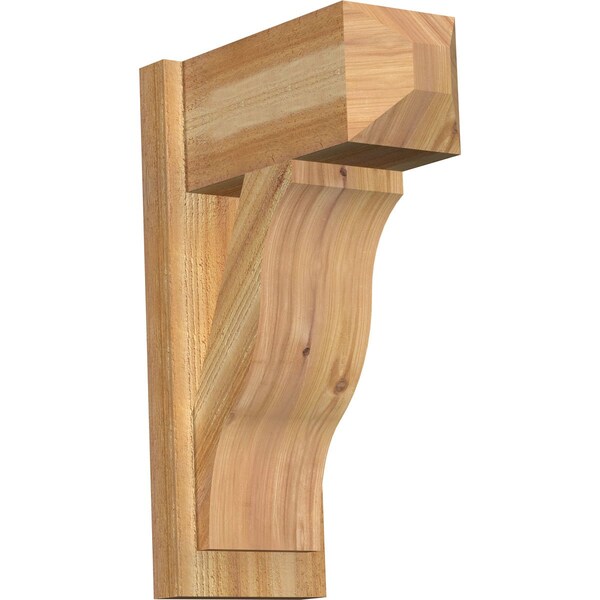 Ekena Millwork Funston Craftsman Rough Sawn Outlooker, Western Red Cedar, 8"W x 16"D x 24"H OUT08X16X24FST04RWR - main